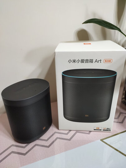 小米小米小爱音箱 art 电池版:"外形外观:外观漂亮,磨砂黑很有感觉