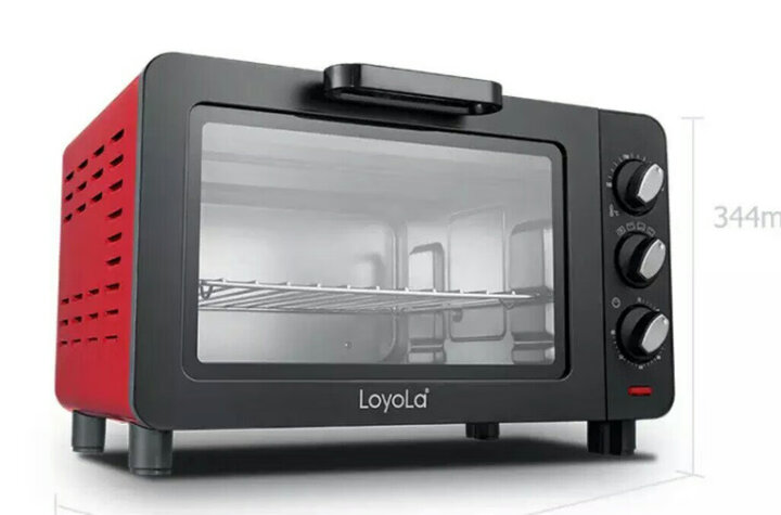 忠臣(loyola)家用多功能迷你小型电烤箱15l智能蛋糕面包烘焙箱lo-15l