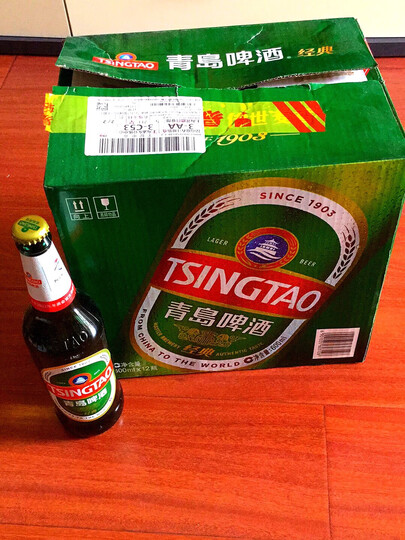 青岛啤酒青岛啤酒经典10度瓶啤 瓶装600ml*12:"青岛啤酒是我们家人都