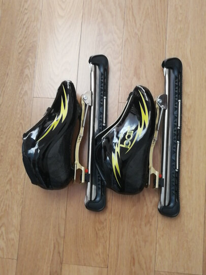 bart速滑冰刀鞋速度成人 专业脱位大道定位碳纤保暖冰刀鞋双硬度 红色