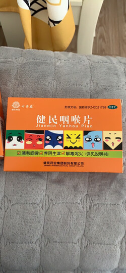 叶开泰健民咽喉片24片/盒咽喉肿痛清利咽喉养阴生津解毒 10盒装】低至