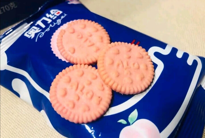 奥力给奥力给 白桃味鲜乳小饼干270g 网红迷你小饼干夏日限定口味独立
