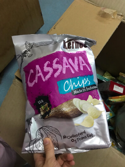 印度尼西亚进口 kernes 克恩兹烧烤味木薯片150g烧烤味的这款进口薯片