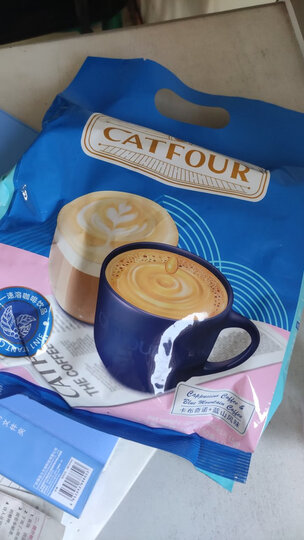 catfour蓝山卡布奇诺咖啡组合 40条*1袋:"看他们活动买的,一大包里面