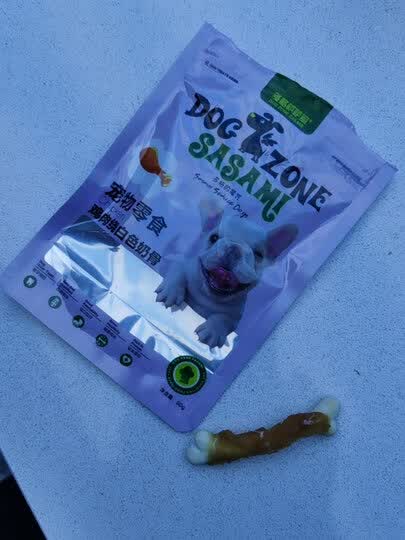多格萨萨蜜 宠物食品狗零食 鸡肉绕白色奶骨90g 软骨素磨牙棒狗咬胶家