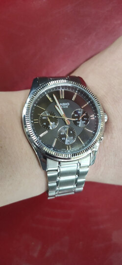 卡西欧(casio)mtp-1375 卡西欧男表商务休闲运动 大表盘三眼手表 mtp