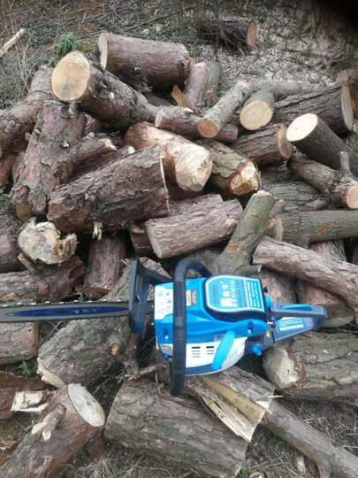 德国森牛5900a油锯汽油锯伐木锯者 二冲程大功率电锯砍树机木工切割机