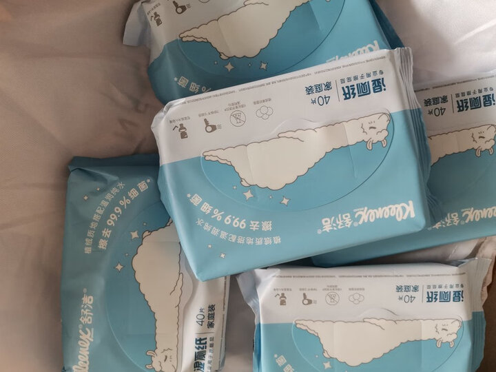 舒洁(kleenex)湿厕纸 40片10包装 擦除99%细菌 清洁湿纸巾湿巾 新老