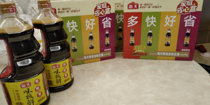 "家里的调味料基本上都是海天牌子,海天的酱油更不用提已经使用好多年