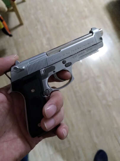 全金属军迷军事收藏枪伯莱塔模型道具枪可拆卸拼装不可发射 抛壳m92f