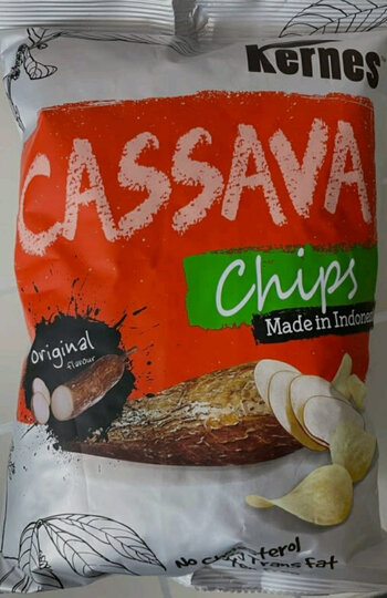 印度尼西亚进口 kernes 克恩兹烧烤味木薯片150g发货很快,包装坚固