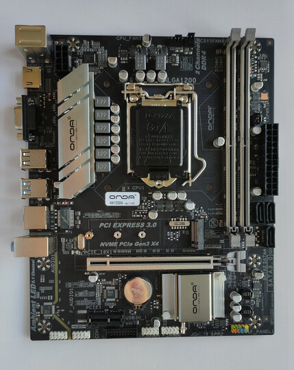 昂达h410sd4:"兼容性能:支持intel lga1200处理器,从i3到i9全系列处理