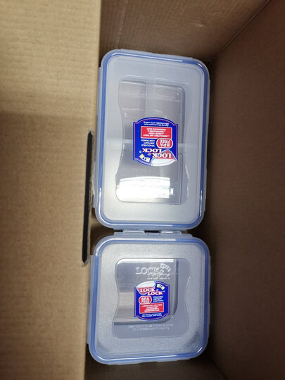 乐扣乐扣塑料保鲜盒 便当盒 饭盒 储物盒:"一起买了两种乐扣的方便