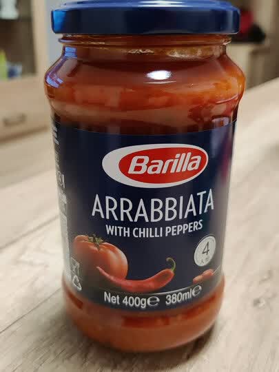 意大利进口 百味来(barilla) 红辣椒风味番茄意面调味酱400克二娃