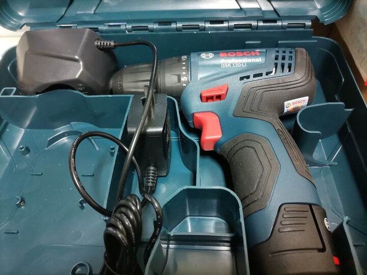 博世(bosch)gsr 120-li 充电式电动工具电动螺丝刀 锂电手电钻(12v单