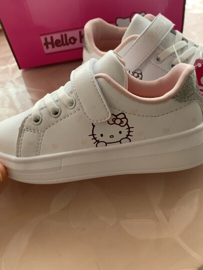 hello kitty童鞋女童运动鞋:"鞋子收到很喜欢,kt猫图案是宝宝一直喜欢