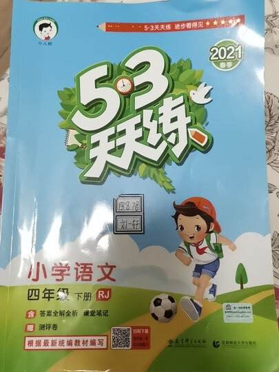 53天天练小学语文四年级下册rj人教部编版2021春季 含答案全解全析及