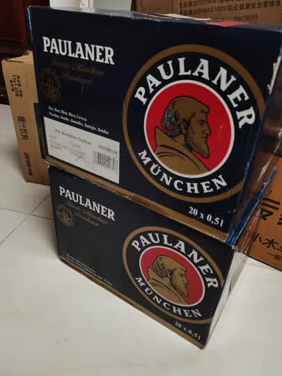 保拉纳酵母型黑小麦啤酒500ml瓶装:"请客用的,一次性买了两箱,口感