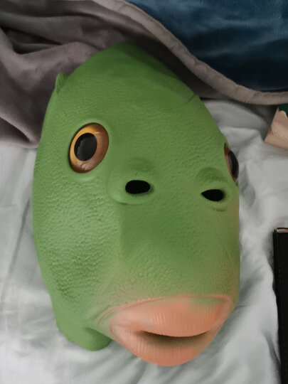 【顺丰】绿头鱼抖音同款鱼头套绿头怪搞笑绿鱼人头套儿童六节目绿色