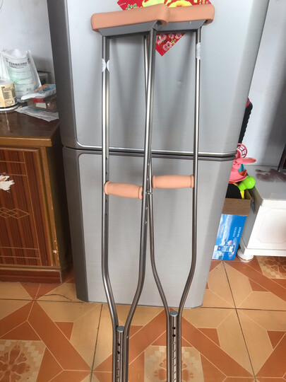 【防滑升级】鱼跃(yuwell)双拐yu860a 拐杖腋下助行器 医用病人骨折