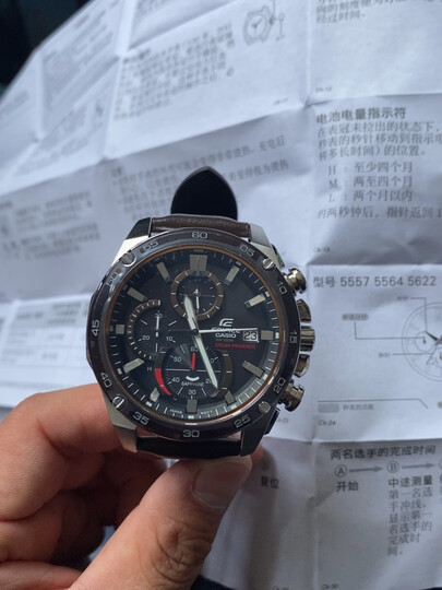 卡西欧(casio)efb-660bl-1a:"做工精美:做工很精细计时准确:调整一下