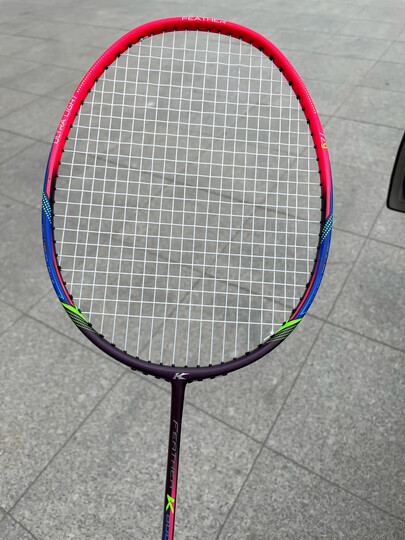 凯胜超轻羽毛球拍全碳素颜值高凯胜主打拍 k600蓝紫色送羽线手胶羽毛