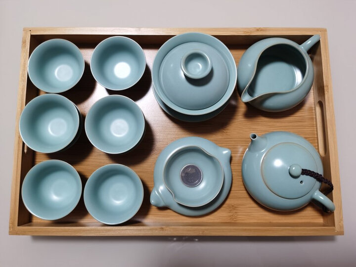 苏氏陶瓷整体汝窑茶具:"当时买的时候还在犹豫价格,买来之后一点都不