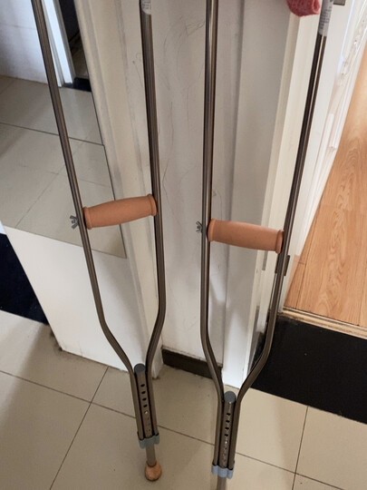 【防滑升级】鱼跃(yuwell)双拐yu860a 拐杖腋下助行器 医用病人骨折