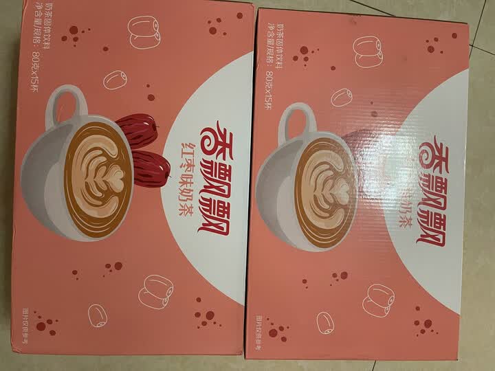 香飘飘红枣味椰果奶茶 15杯装:"好喜欢红枣味的香飘飘奶茶,红枣味香甜