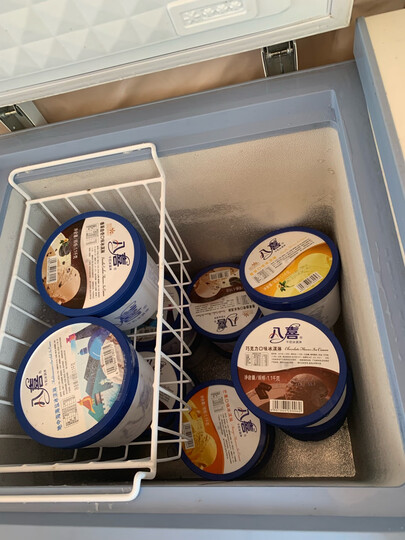 八喜冰淇淋 草莓口味550g*1桶 家庭装 冰淇淋桶装 晒单图