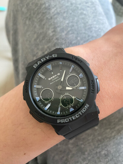 卡西欧bga-2500-1a:"表的整体颜值9分!