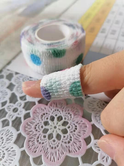 护指绷带学生写字篮球护指手指护手胶带弹力绷带自粘手指绷带写作业防