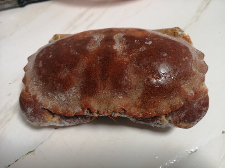 超大的面包蟹,抓在手.