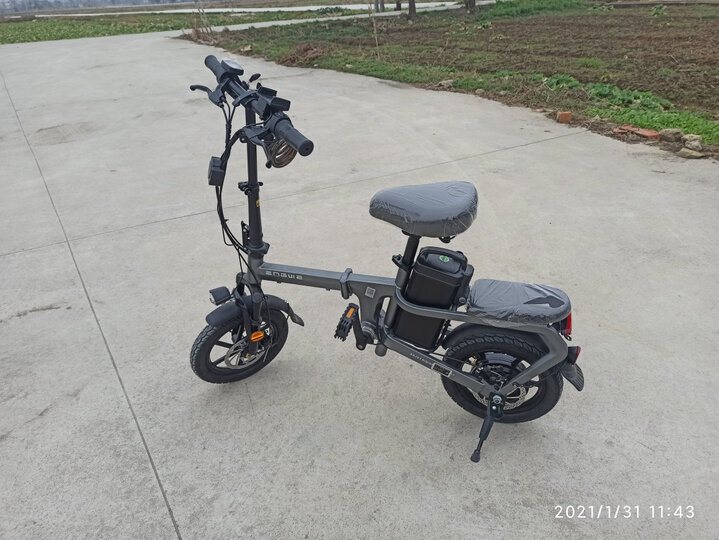 【大品牌】五羊 新国标折叠电动自行车小型代驾宝锂电池电动车电瓶车