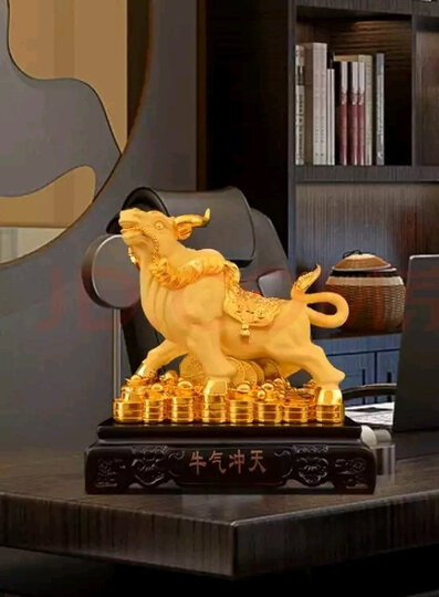 牛气冲天.摆件比较不.