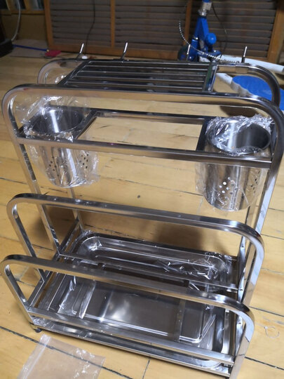 四季沐歌zb01-7双砧板刀架:"质量非常好,安装好的,拆箱就能用,物超所