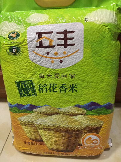 五丰稻花香大米口感不.