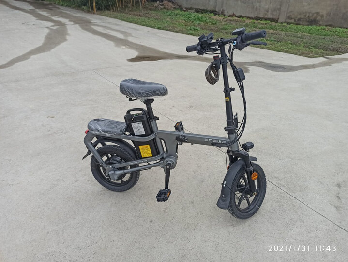 【大品牌】五羊 新国标折叠电动自行车小型代驾宝锂电池电动车电瓶车