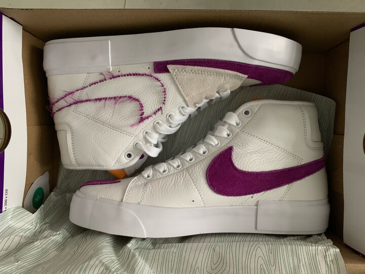 blazer还是经典,加上拆勾,还有这白紫配色,真的帅无敌