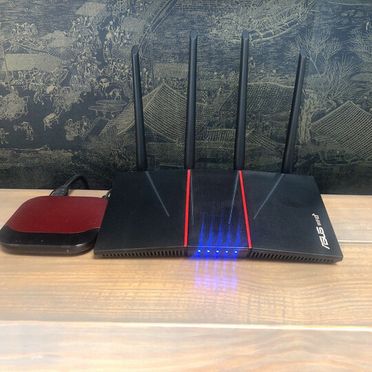 华硕rt-ax56u热血版双频博通四核/wifi6家用游戏路由器:"华硕rt-ax56u