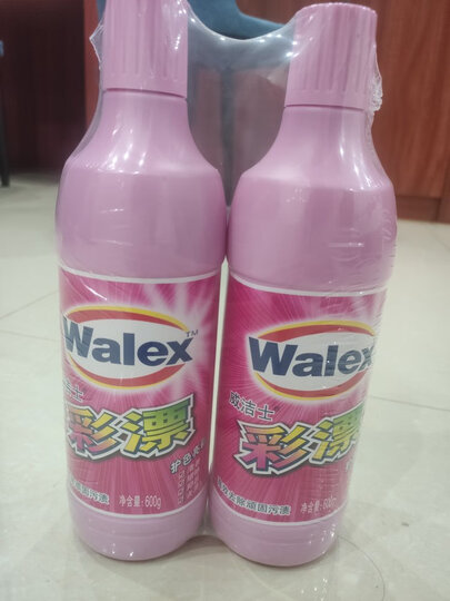 威洁士彩漂:"彩漂很好用,把顽固污渍都去掉了,而且不刺激,不伤手,味道