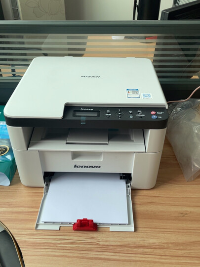 联想m7206w 黑白激光一体机 (打印 复印 扫描):"外观好看,多功能又