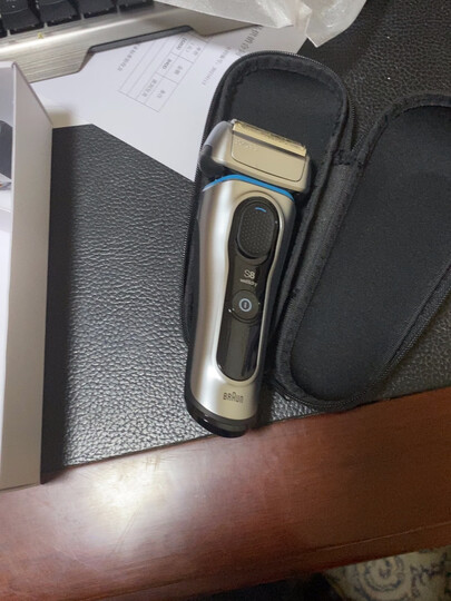 博朗braun德国博朗8330s电动剃须刀(银/蓝色):"好产品" - 京东