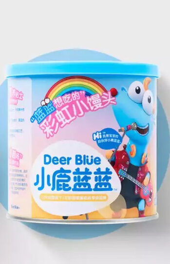 小鹿蓝蓝彩虹小馒头/160g:"小鹿蓝蓝颜值担当 ,一直都是很好的,味道还