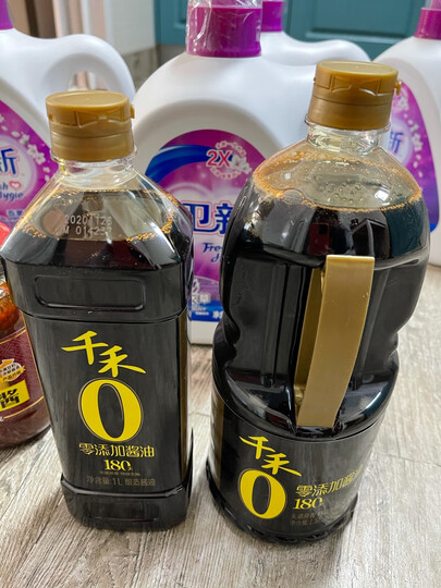 千禾头道原香180天本酿酱油:"禾禾零添加酱油,口感不错,价格实惠质量