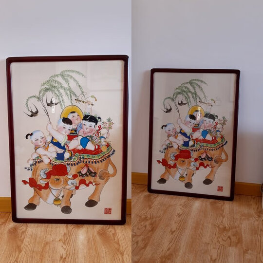 红泥坊(honiworkshop)胶印版年画:"材质品质:好啊适用人群:好啊适用