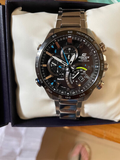 卡西欧(casio)eqb-1100ydc-1a:"手表到不错,表盘看着挺高端大气的,就