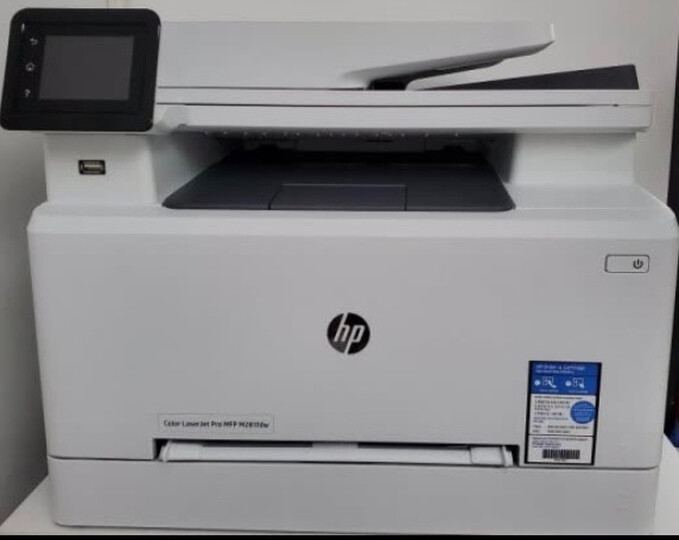 惠普hp m281fdw:"产品包装:包装还可以,就是太沉了,一个人不好搬外形