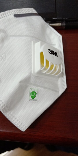 3m 9001v kn90 耳戴式带呼气阀防颗粒物口罩 防尘 防雾霾口罩(3只/包)