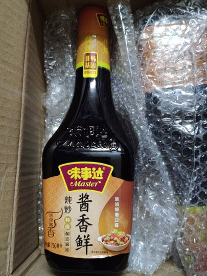 味事达(master) 酱油 金标草菇老抽 红烧酿造酱油 500ml 卡夫亨氏出品